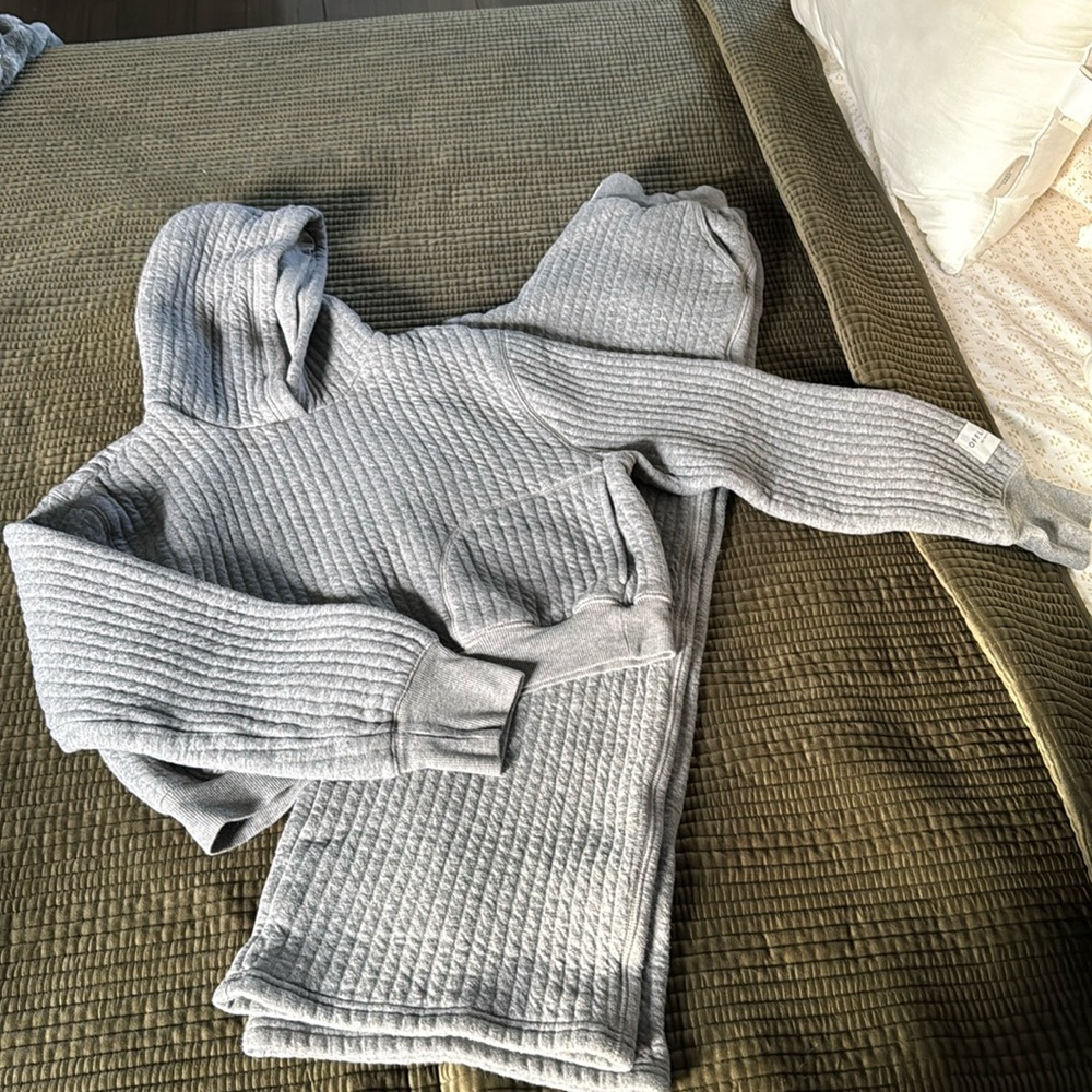 Offline by Aerie Coffee Run Trouser and Cropped Hoodie Set